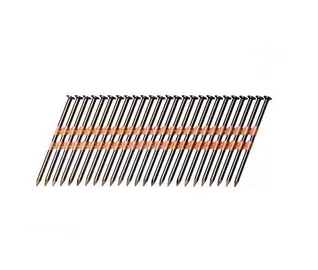 Round Head Plastic Collated Nails With Vinyl Coated 3-Inch by .131-Inch by 21 Degree
