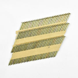 28 / 34 Degree 2.8mm*76mm Smooth Shank Galvanized Paper Strip Nails For Building Construction