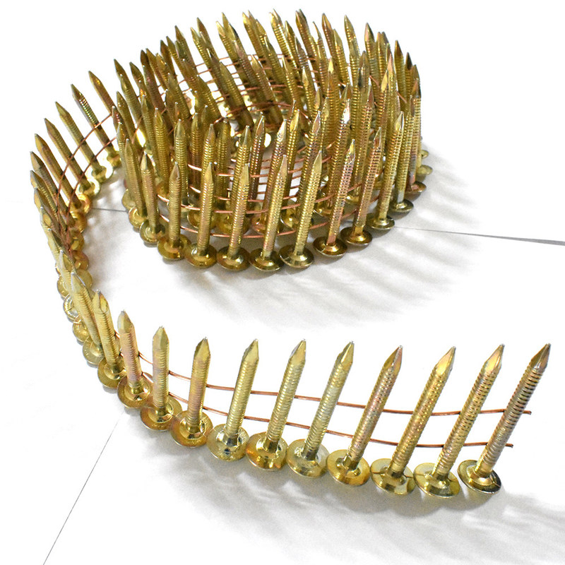 thumbnail image 2 of 1 3/4" X .090 Ring Shank Coil Nails Bright Pallet Coil Nails - HZ Fastener 2 of 10