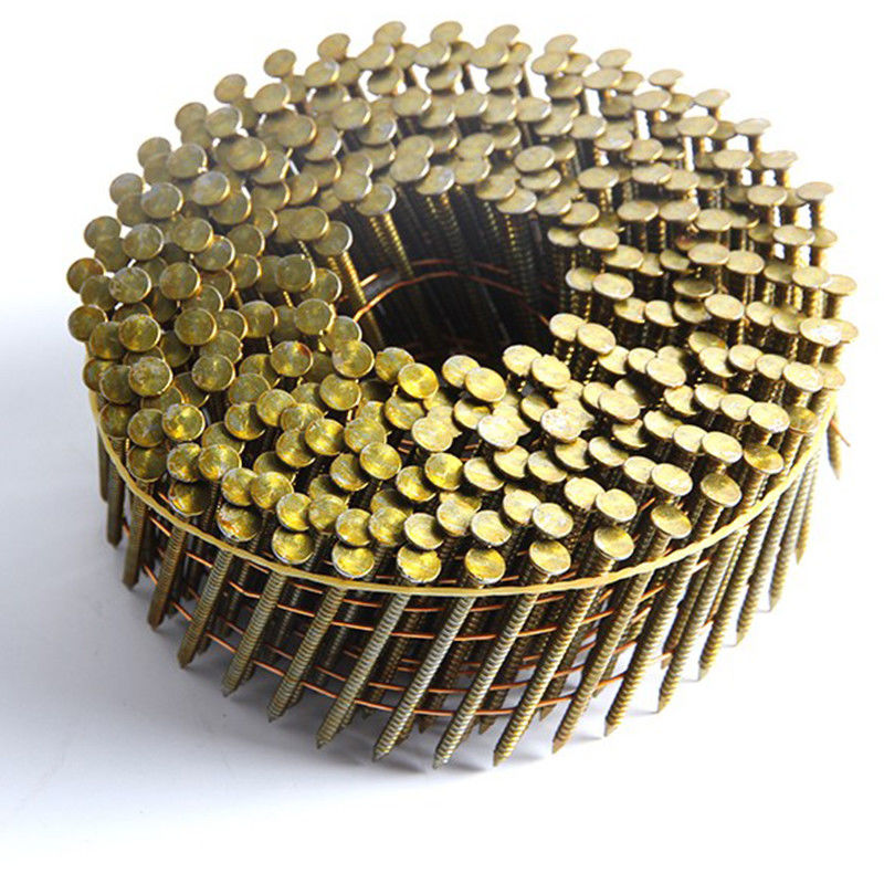 15 Degree Ring Shank Pallet Coil Nails Bright Surface For