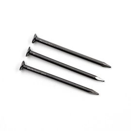 Dark Black Galvanized Common Nails With Screw Shank 19mm - 300mm Length