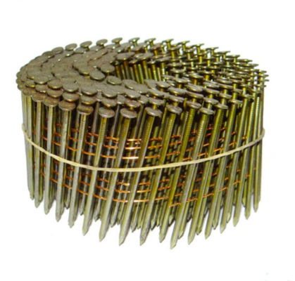 MANUFACTURER 15 degree 2 ''x.099'' pneumatic galvanized pallet roofing common coil nails for nail gun