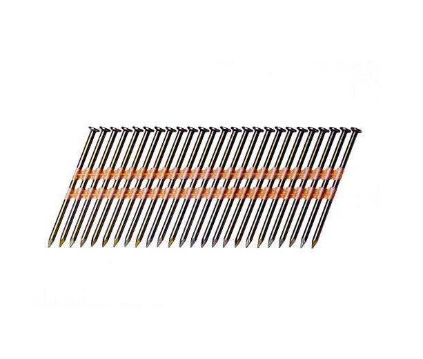Round Head Plastic Collated Nails With Vinyl Coated 3Inch by .131Inch
