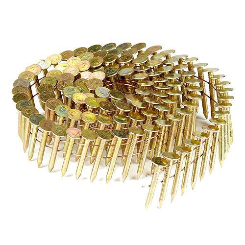 1 1/2" 15 Degree Coil Roofing Nails / Wire Collated Weld Coil Nails