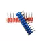 Drywall Blue Strip Concrete Coated Nails For Construction / Decoration 2.7mm*20mm