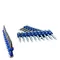 2.7mm*25mm Plastic Blue Strip Concrete Nails pins , Smooth Shank Flat Head Nails