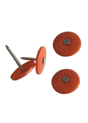 1" Ring Shank Plastic Cap Nails, High Carbon Steel Roofing Felt Nails