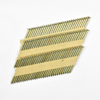 28/34 Degree 2.87*83mm bright Smooth / Screw / Ring Shank Paper Strip Nails