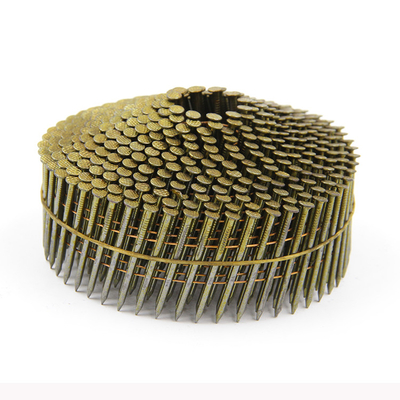 Mexico factory high quality 15 degree wire coil nails Screw Ring Smooth shank pallet coil nails