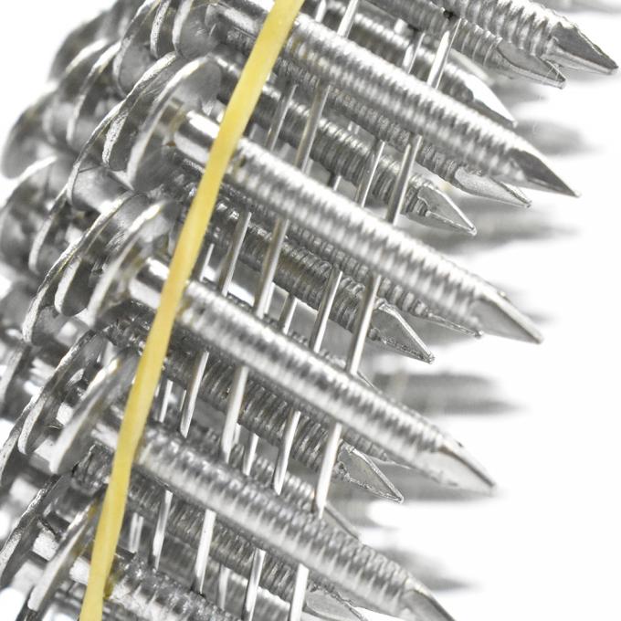 Stainless Steel 1 1/4 Collated Roofing Nails Round Head Ring Shank